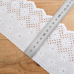 Galon Broderie Anglaise Blanc - Charlotte - Maison Klem