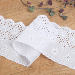 Galon Broderie Anglaise Blanc - Charlotte - Maison Klem