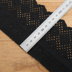 Galon Broderie Anglaise Noir - Charlotte - Maison Klem