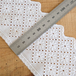 Galon Broderie Anglaise Blanc - Victoria - Maison Klem