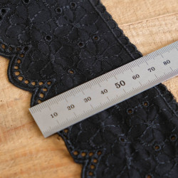 Galon Broderie Anglaise Noir - Lizbeth - Maison Klem