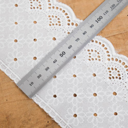 Galon Broderie Anglaise Blanc - Eloise - Maison Klem