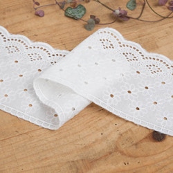 Galon Broderie Anglaise Blanc - Eloise - Maison Klem