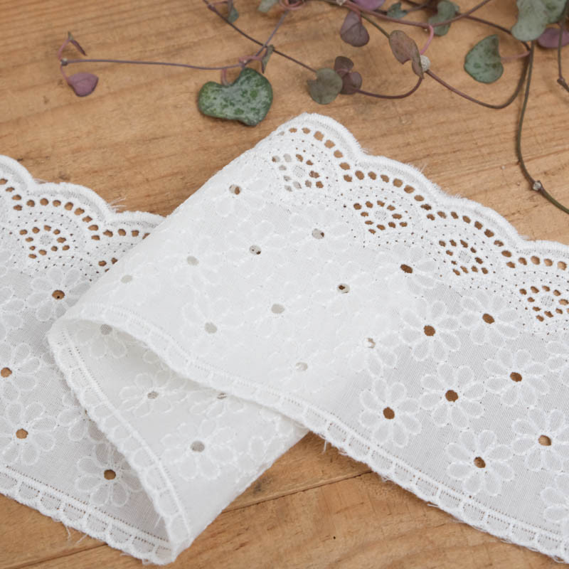 Galon Broderie Anglaise Ecru - Eloise - Maison Klem