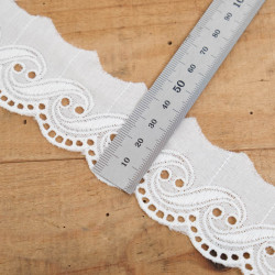 Galon Broderie Anglaise Ecru - Franscesca - Maison Klem
