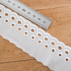 Galon Broderie Anglaise Blanc - Harriet - Maison Klem