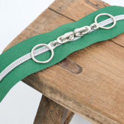 Fermeture En Nylon Double Curseur Green 40CM - Maison Klem