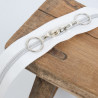 Fermeture En Nylon Double Curseur Blanc 40CM - Maison Klem