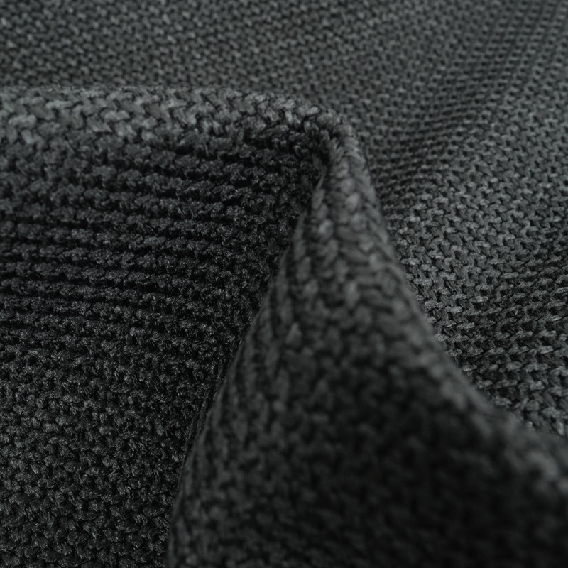 Velours Tissé Farreli Noir - Maison Klem