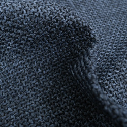 Velours Tissé Farreli Bleu Foncé - Maison Klem