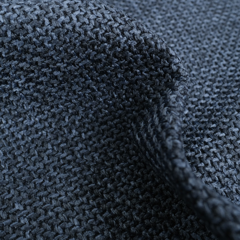 Velours Tissé Farreli Bleu Foncé - Maison Klem