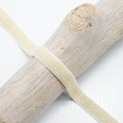 Ecru & Gold Elastic 11mm