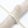 Two-Tone White & Gold Elastic Band