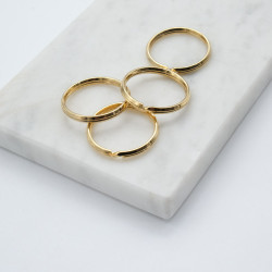 25mm Gold Key Rings