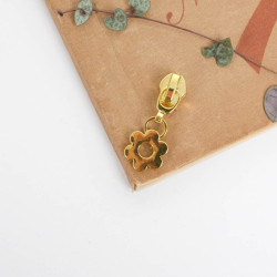 Curseur Pour Fermeture Pâquerette dorée 5mm - Maison Klem