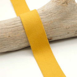 Biais Jersey Coton 20mm Moutarde - Lisette - Maison Klem