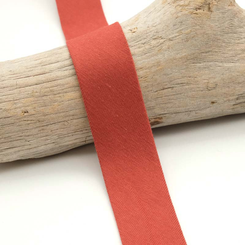 Biais Jersey Coton 20mm Tomette - Lisette - Maison Klem