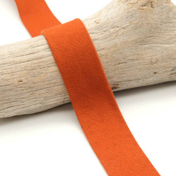 Biais Jersey Coton 20mm Rouille - Lisette - Maison Klem
