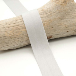 Biais Jersey Coton 20mm Gris - Lisette - Maison Klem