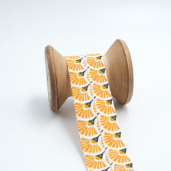 Biais Eventail Orange - Maison Klem