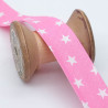 Biais Etoile 25mm Rose - Maison Klem