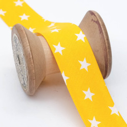 Biais Etoile 25mm Jaune - Maison Klem