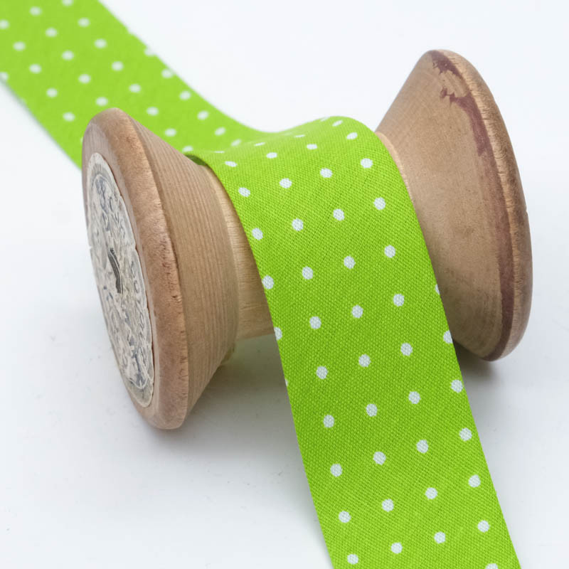 Biais Pois 25mm Lime - Maison Klem