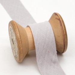 Light Gray Cotton Double Gauze Bias Tape
