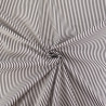 Popeline De Coton à Rayures Blanches Sur Fond Noir - Maison Klem