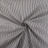 Popeline De Coton à Rayures Noires Sur Fond Blanc - Maison Klem