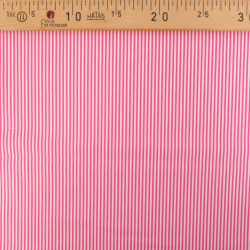 Popeline De Coton à Rayures Fuchsia - Maison Klem