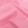 Popeline De Coton à Rayures Fuchsia - Maison Klem