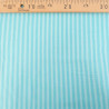 Popeline De Coton à Rayures Turquoise - Maison Klem