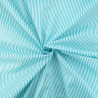 Popeline De Coton à Rayures Turquoise - Maison Klem