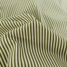 Popeline de Coton à Rayures Kaki - Maison Klem