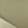 Popeline de Coton à Rayures Kaki - Maison Klem