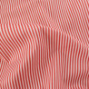 Popeline de Coton à Rayures Terracotta - Maison Klem