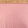 Popeline de Coton à Rayures Rose - Maison Klem