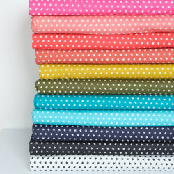 Popeline De Coton Etoiles - Maison Klem