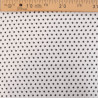 Popeline De Coton Etoiles Blanches Sur Fond Noir - Maison Klem