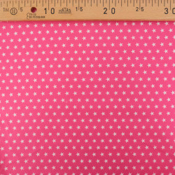 Popeline De Coton Etoiles Fuchsia - Maison Klem