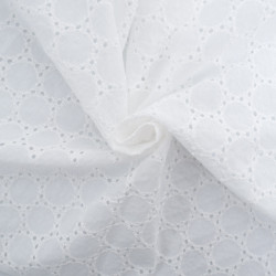 Broderie Anglaise Blanc Crème Sun - Maison Klem