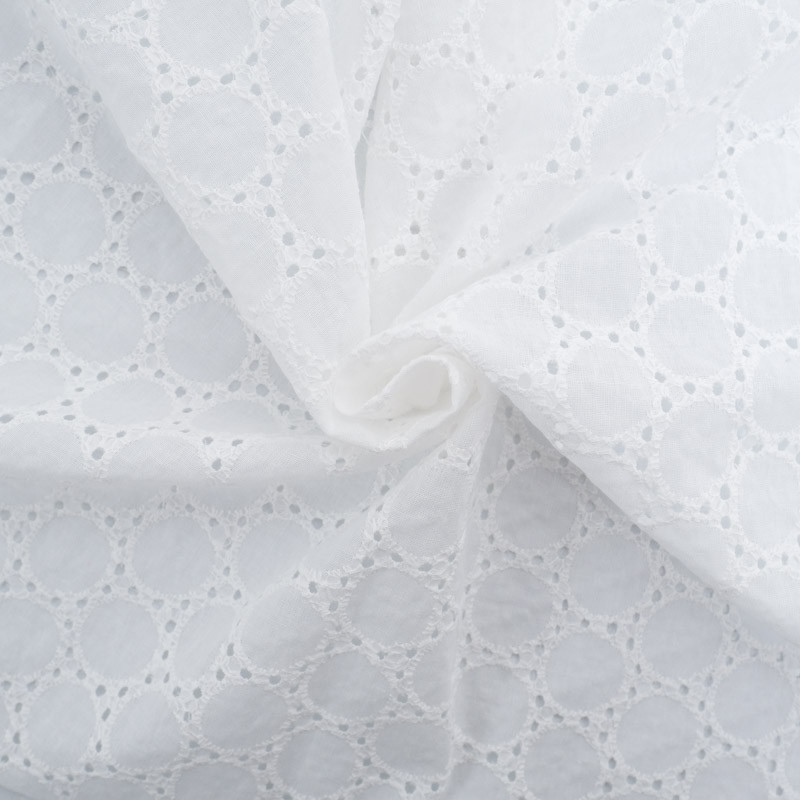 Broderie Anglaise Blanc Crème Sun - Maison Klem