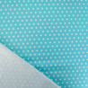Popeline De Coton Etoiles Turquoise - Maison Klem
