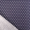Popeline De Coton Etoiles Navy - Maison Klem