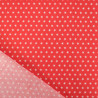 Popeline De Coton Etoiles Rouge - Maison Klem