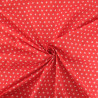 Popeline De Coton Etoiles Rouge - Maison Klem
