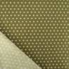 Popeline De Coton Etoiles Kaki - Maison Klem