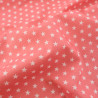Popeline De Coton Etoiles Rose - Maison Klem