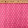Popeline De Coton à Pois Fuchsia - Maison Klem